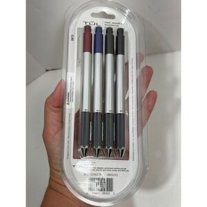TUL BP3 Retractable Ballpoint Pens Medium 1.0mm Assorted Ink 4 Pack 23256370 NEW